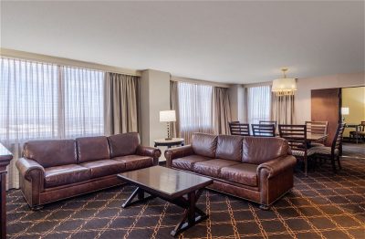 Austin hotel suite couches